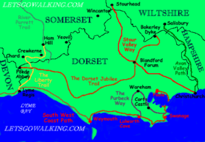 Dorset and Jurassic Coast walking holidays with Lets Go Walking