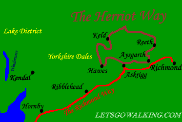 herriot way map letsgowalking