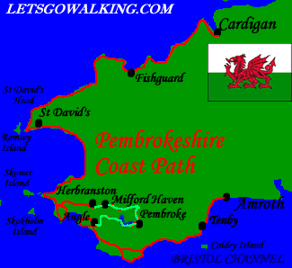 pembrokeshire_coast_path_map WALKING HOLIDAYS LETSGOWALKING.CO.UK