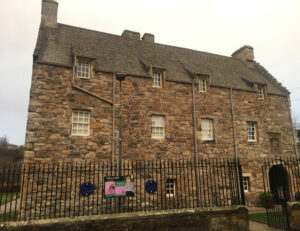 Mary Queen of Scots House in Jedburgh in Scottish Borders on Borders Abbeys Way with Lets Go Walking