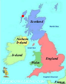 Location of Hebridean Way in Scotland